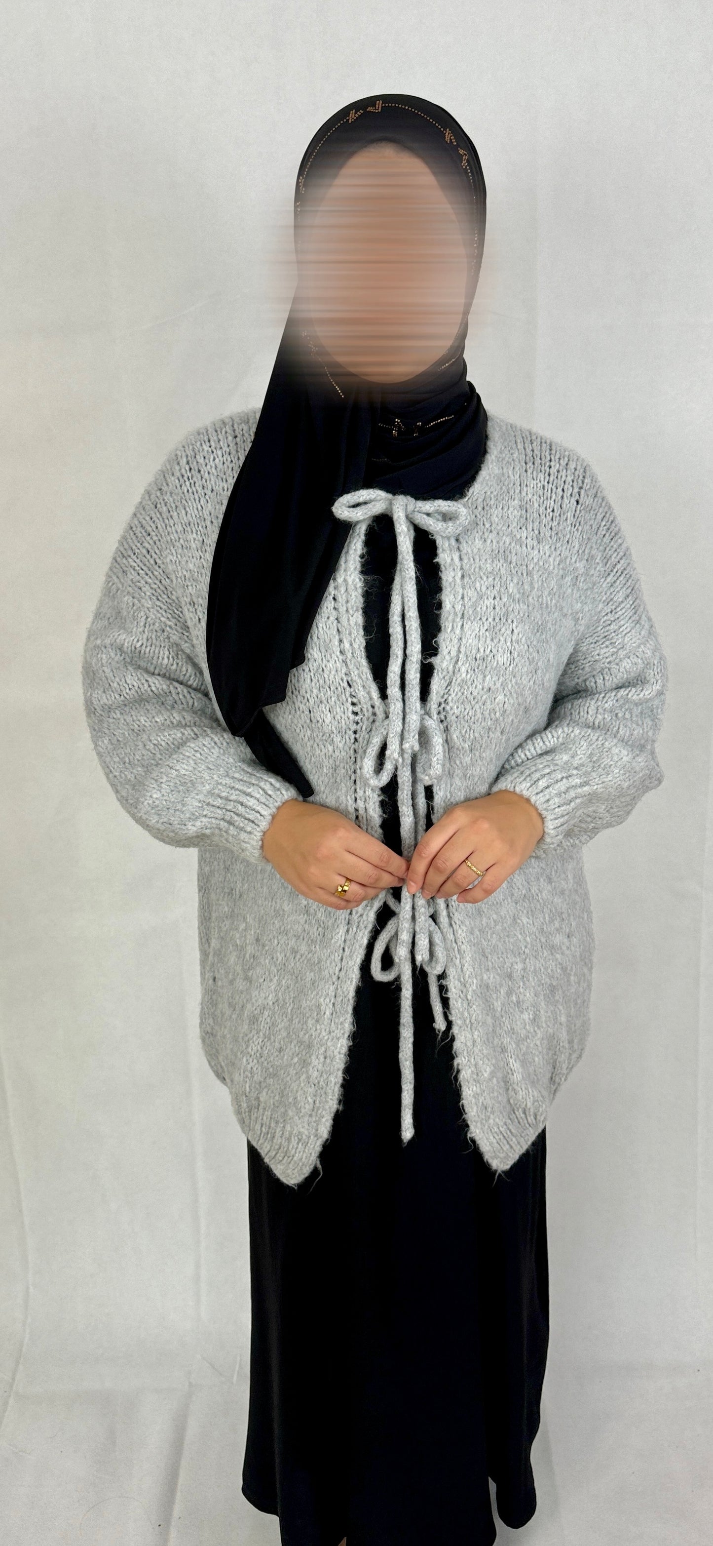 cardigan with bows
