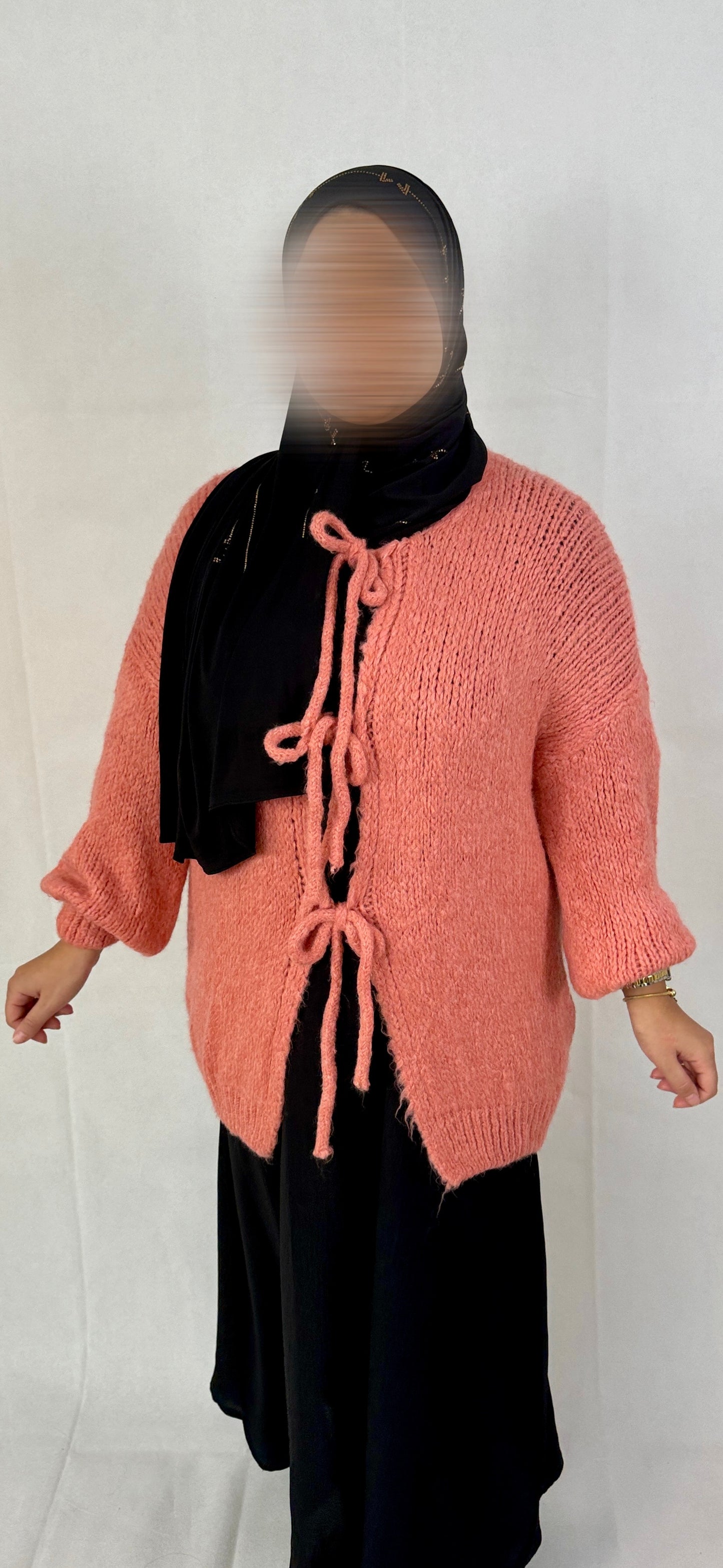 cardigan with bows